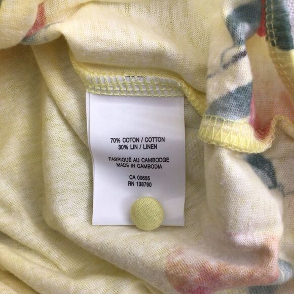 REITMANS boxy linen cotton top summertime Resortwear feminine fruity yellow XXL - Picture 6 of 10